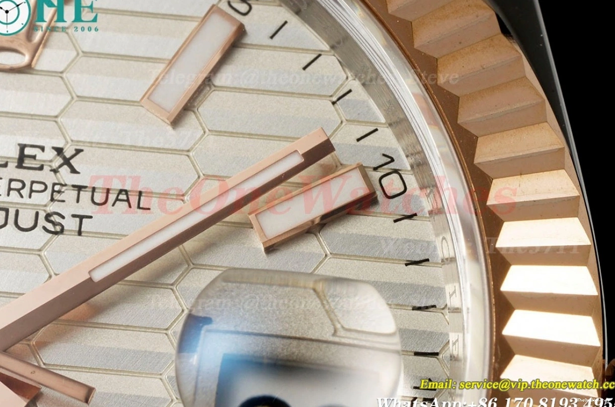 SS Oys Textured EWEF Datejust RG 41mm 126331 Silver A3235 Dia 1209